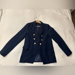 Moon River Dark Blue Women's Blazer